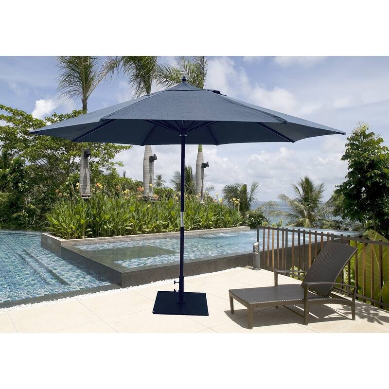 Shop Black Friday Deals On Tropishade 11 Ft Market Umbrella With Navy Rib Olefin Cover Overstock 8254898