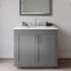 Option Dark Gray / Giotto Quartz Top / Brushed Nickel