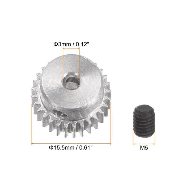 Step Spur Gear 3mm Inner Hole 29T Mod 0.5 Aluminum Alloy Motor Gear ...