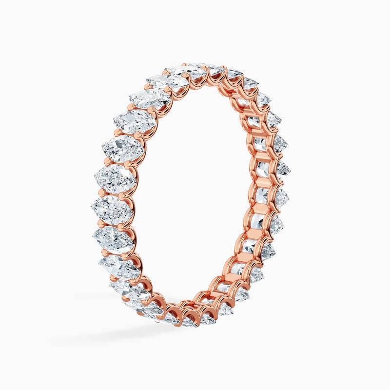 Auriya 14k Gold Marquise North-South Lab Grown Diamond Eternity Band 2.70 - 11.25 ct. tw. (F-G, VS)