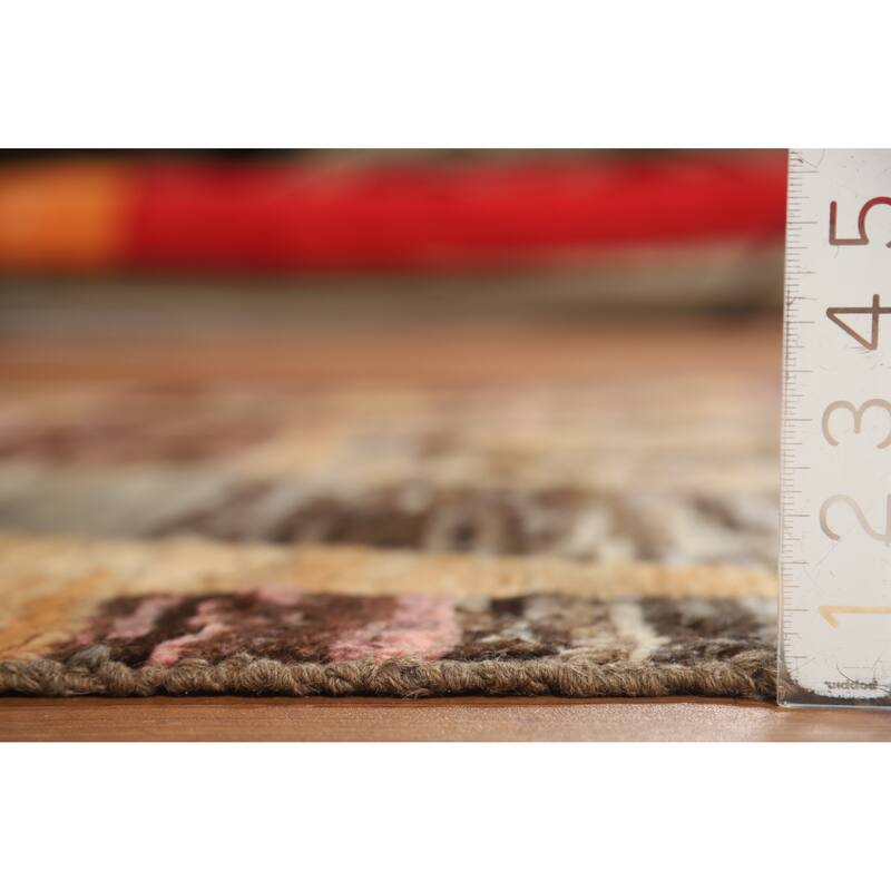 Abstract Geometric Moroccan Oriental Rug Hand-Knotted Wool Carpet - 5'3" x 6'6"