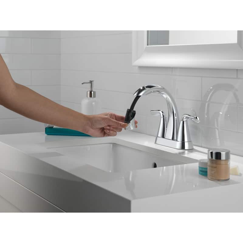 Delta 25840LF-PD Arvo 1.2 GPM Centerset Bathroom Faucet with Pull Down