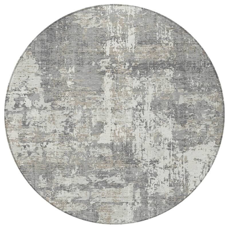 HomeRoots Abstract Transitional Rectangle Outdoor Rug