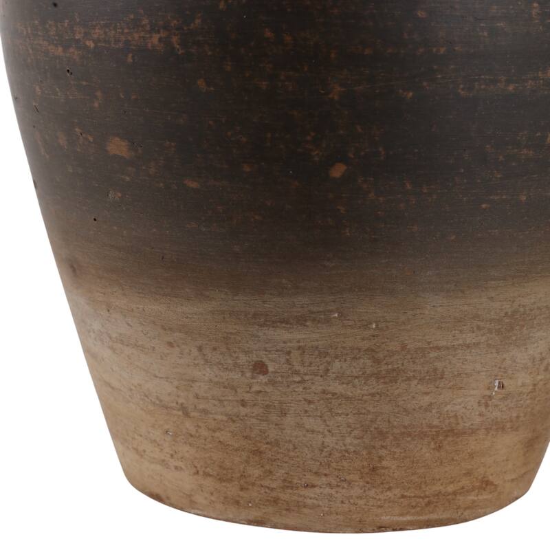 Decorative Round Pottery Vase for Home Decor