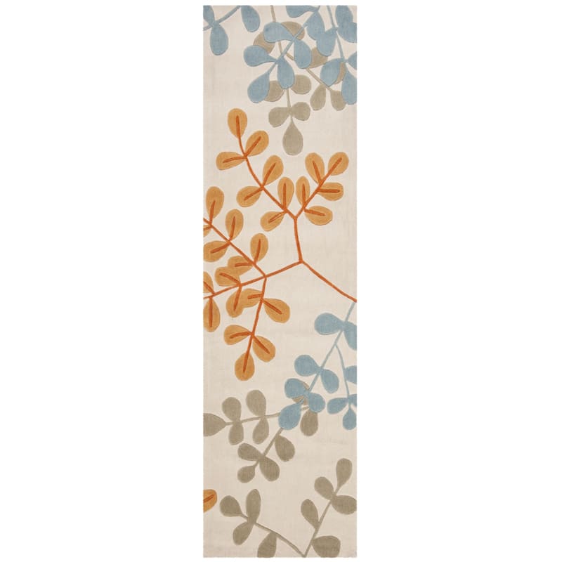 SAFAVIEH Handmade Modern Art Cvetana Modern Polyester Rug