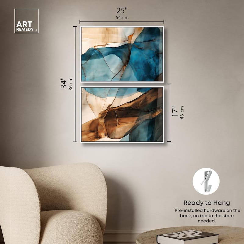 Glitch Aesthetic III Canvas Set of 2 by Art Remedy