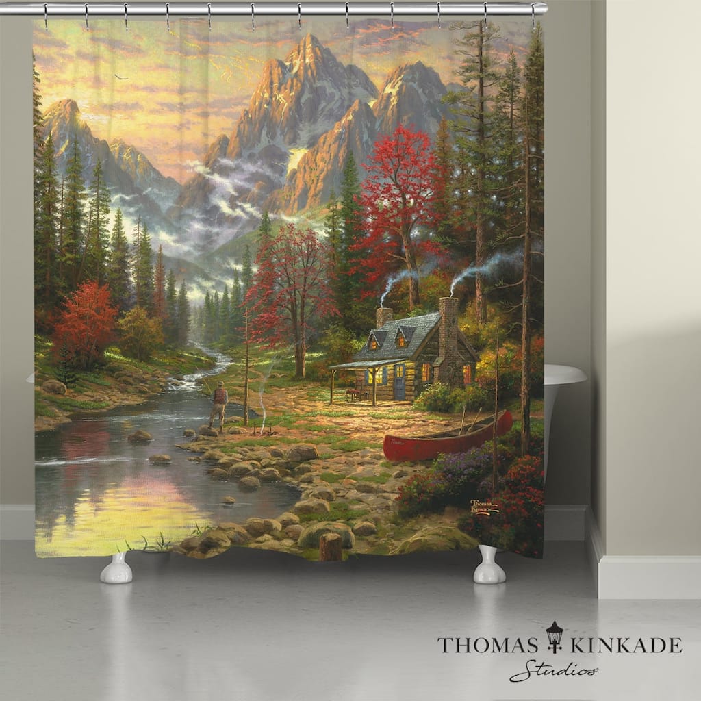 Thomas Kinkade The Good Life Shower Curtain by Laural Home