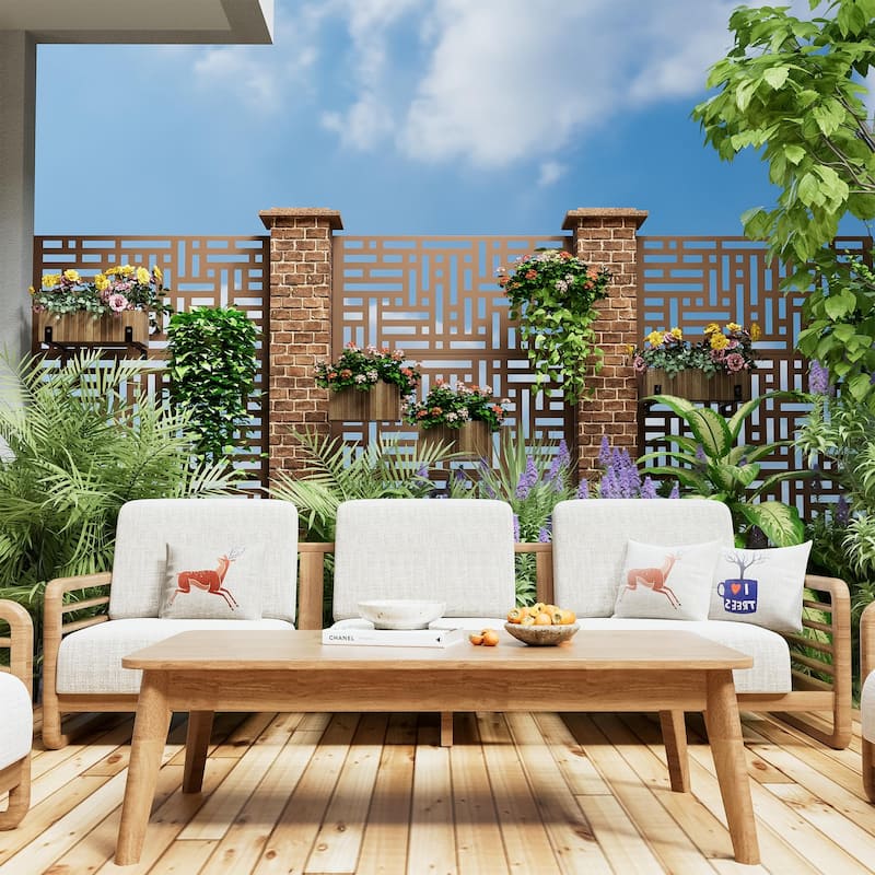 6 ft. H x 4 ft. Metal Privacy Screen Free Standing - 72*47