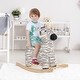 preview thumbnail 9 of 8, Cute Zebra Rocking Horse for Toddlers with Realistic Sounds, Plush Comfort, and Safe Handle Grips - 2-4 Years Old