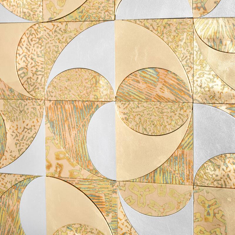 Elk Home Mixed Metal Brass Wood Composite Wall Art