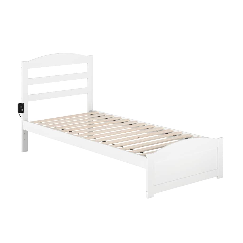 Warren Solid Wood Platform Bed with Footboard
