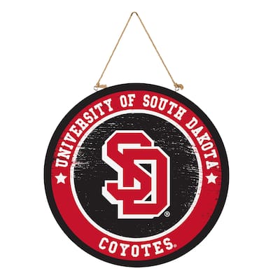 University of South Dakota Wooden Door Decor Wall Sign - Multi-Color