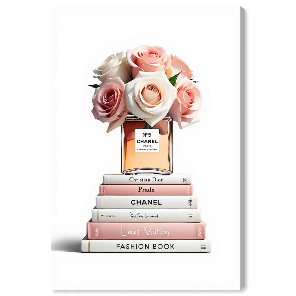 Rose Reads Rouge Canvas by Art Remedy, Gallery Wrapped