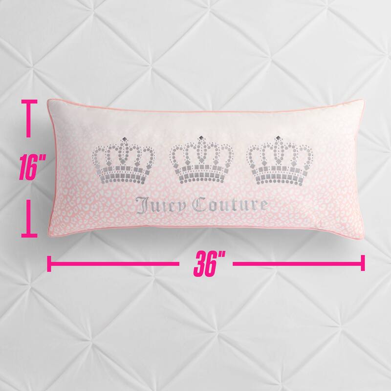 Juicy Couture Royal Crowns Pillow Decorative 1-Piece