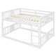preview thumbnail 23 of 24, Full Over Full Bunk Bed with Ladder and Gray Solid Wood, 300lb Capacity, Space-Saving Design