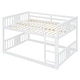 preview thumbnail 23 of 24, Full over Full Bunk Bed with Ladder & Gray Solid Wood