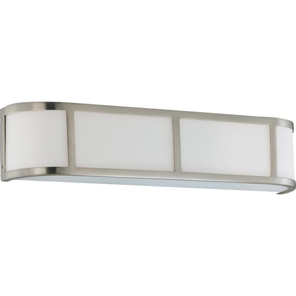 Nuvo Lighting 60/2873 Three Light Ambient Lighting 23.875" Wide Bathroom Fixture from the Odeon Collection - Brushed nickel
