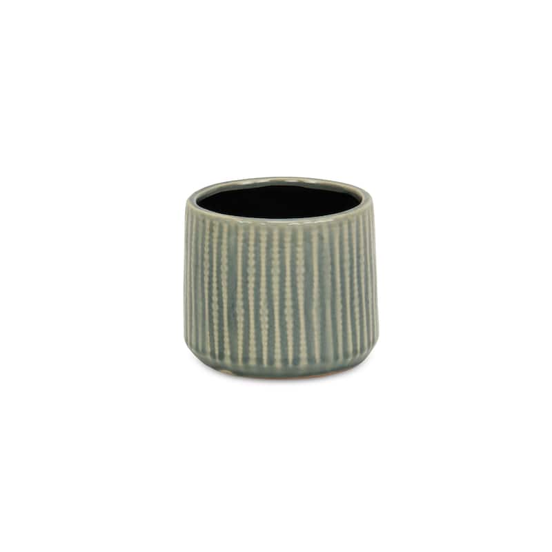 Arianthe Ceramic Orb Patterned Pot