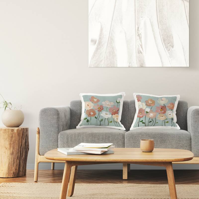 Stupell Budding Boho Blooms Decorative Printed Throw Pillow Design by Charity Henderson (Set of 2)