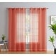 preview thumbnail 112 of 117, HLC.me 2 Piece Semi Sheer Voile Window Curtain Drapes Grommet Top Panels Bedroom, Living Room - Set of 2 panels