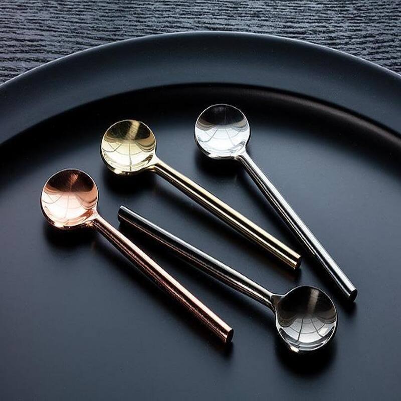 Modern Gold Plated Spoon