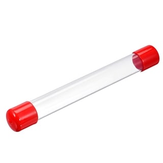 Clear Rigid Tube Plastic Tubing with Red Cap 21mmx25mm/0.83
