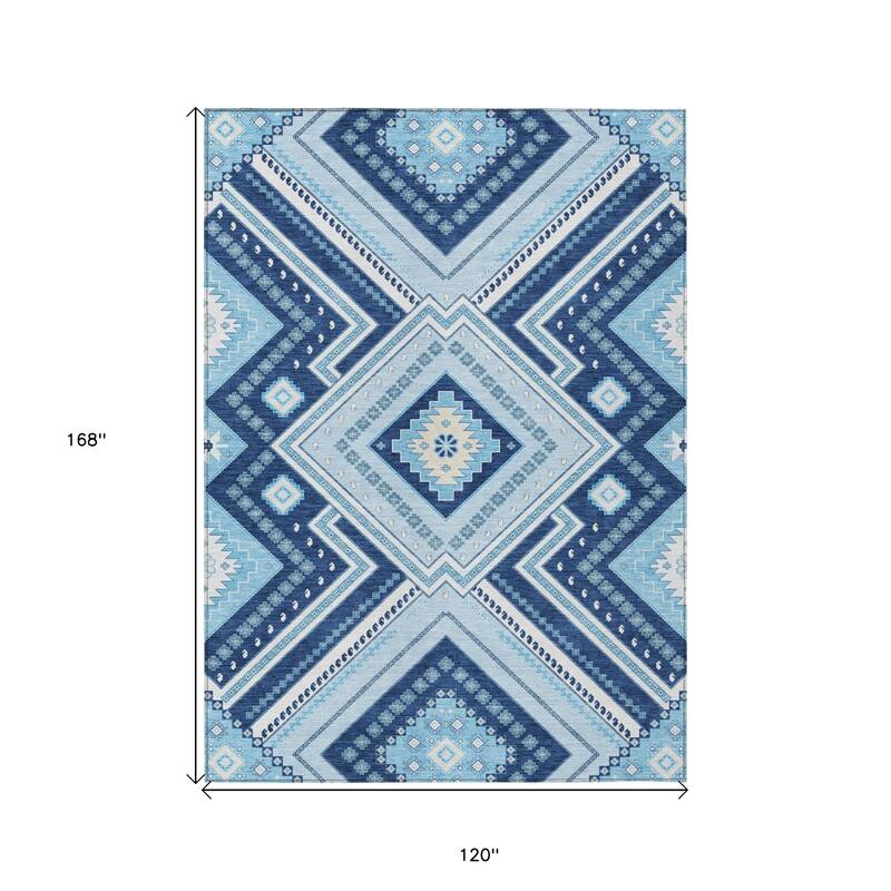 HomeRoots Tribal Transitional Rectangle Outdoor Rug