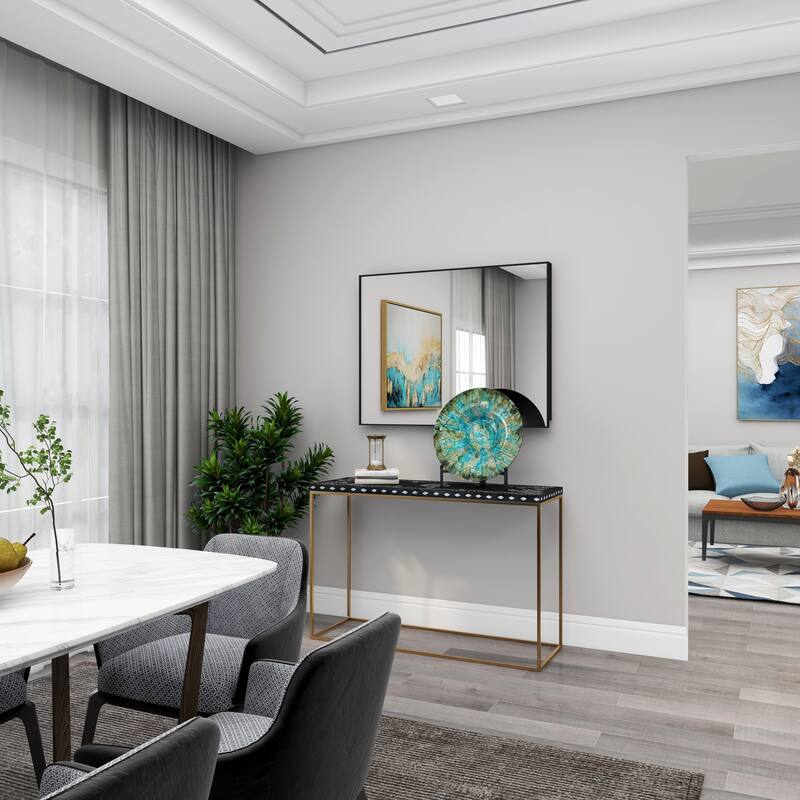 Green Glass Handmade Mosaic Inspired Geometric Charger with Stand