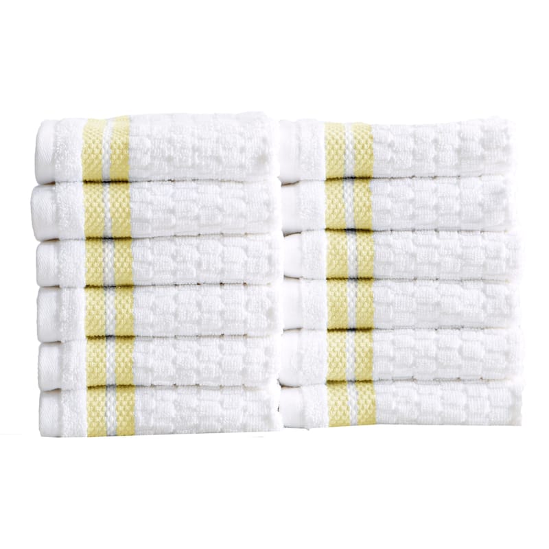 Luxurious Cotton Textured & Detailed Stripes Towel Set