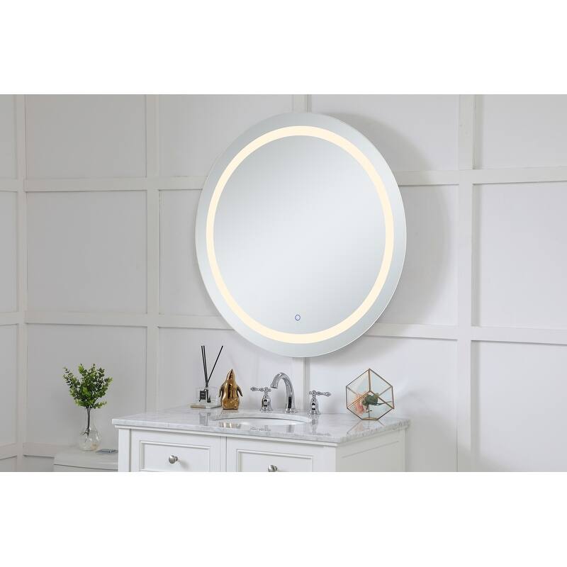 Avalon 36" diameter Hardwired LED mirror