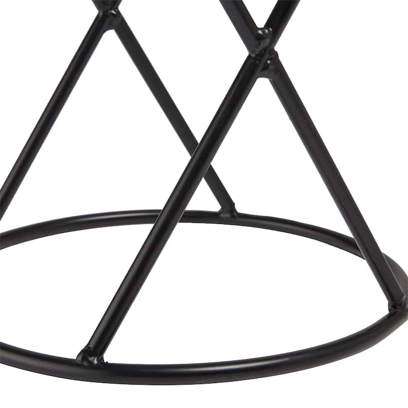 Alpine Corporation 11" Tall Indoor/Outdoor Metal Gazing Globe Display Stand