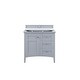 preview thumbnail 6 of 33, James Martin Vanities Palisades 36" Single Vanity, Silver Gray Silver Gray Cabinet Base Only - No Top