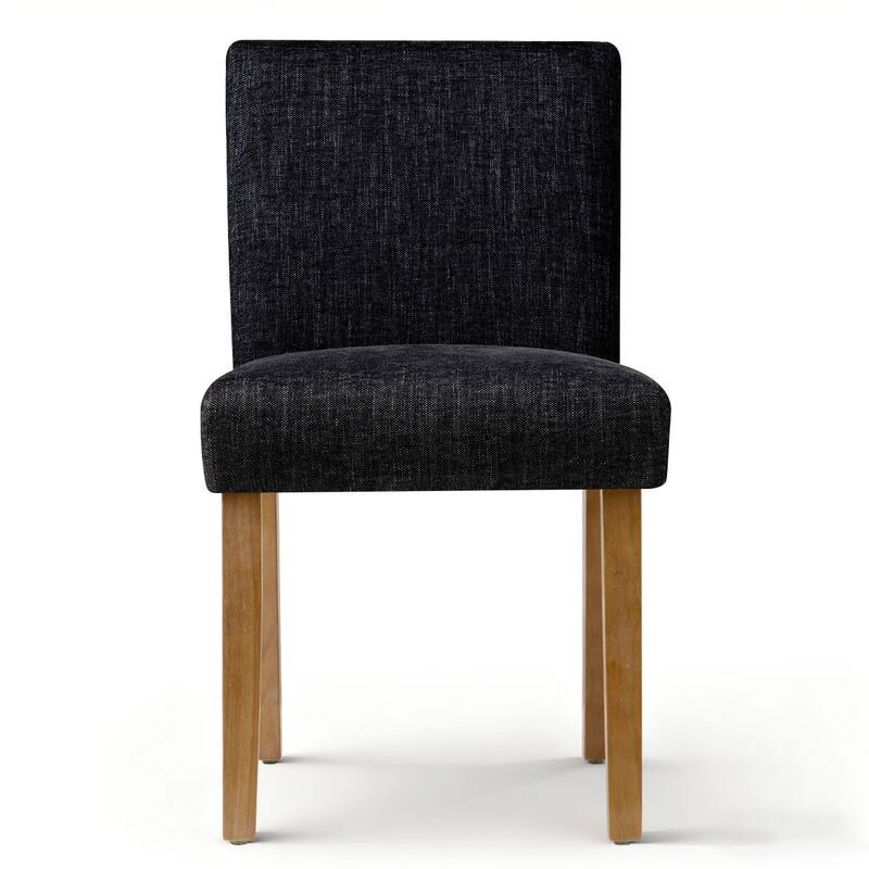 Linen Upholstered Solid Wood Dining Chair (Set of 2)