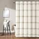 preview thumbnail 19 of 43, Lush Decor Farmhouse Stripe Shower Curtain Neutral