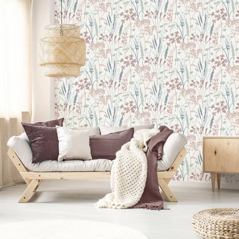 Fine Decor Nanette Pastel Botanical Wallpaper - N/A