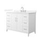 Option White, Nickel Trim, White Quartz Top