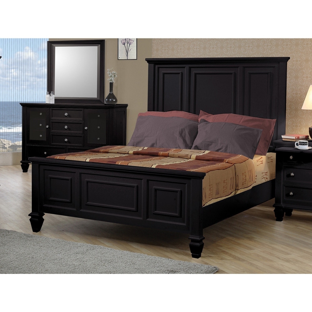 Coaster Furniture Louis Philippe Cappuccino Panel Sleigh Bed - On Sale -  Bed Bath & Beyond - 20461032