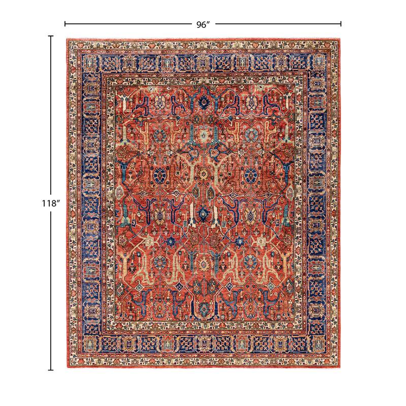 Serapi One-of-a-Kind Hand-Knotted Area Rug - Red - 8' 0" x 9' 10"