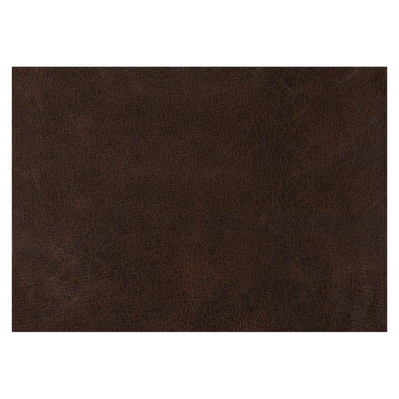 Faust Brown Faux Leather Living Room Set