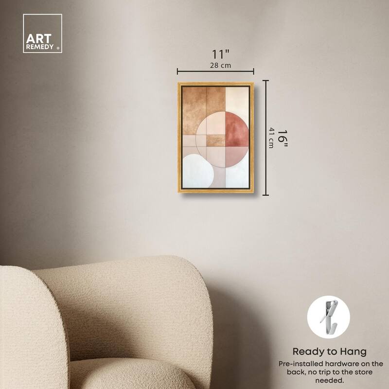 Modernist Circles II Canvas by Art Remedy