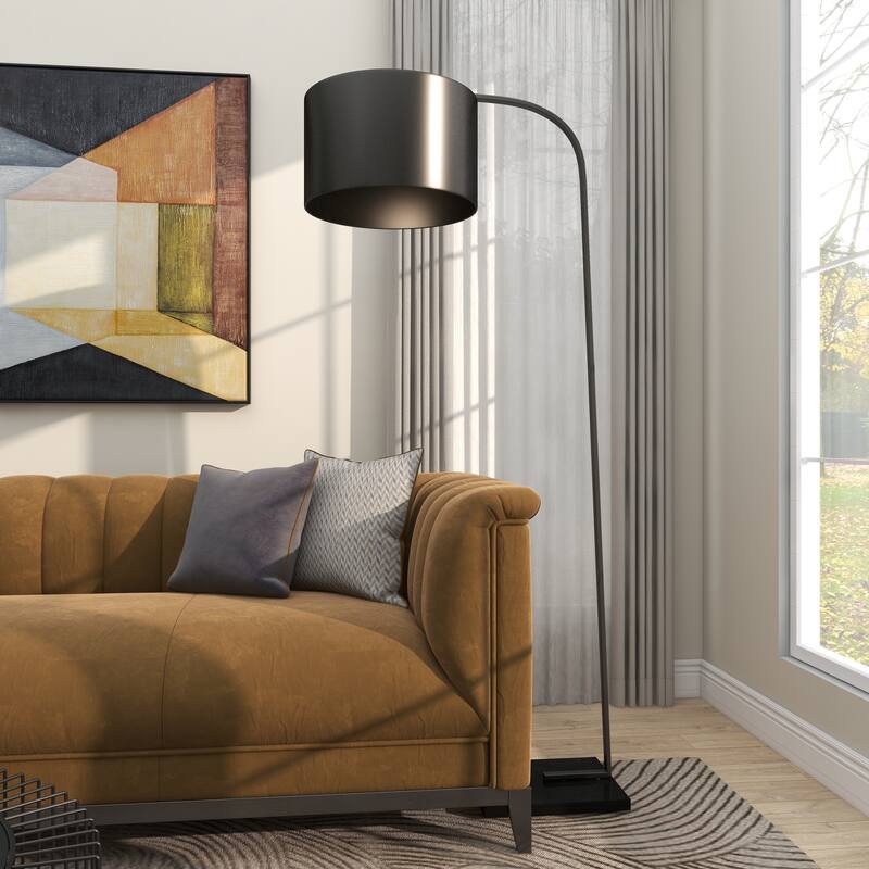 Metal Room Floor Lamp - Black - Roche River Decor