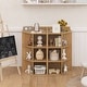 preview thumbnail 2 of 24, Costway 3-Tier Kids Corner Toy Storage Organizer with USB Ports and - See Details