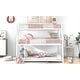 preview thumbnail 3 of 9, Space-Saving Triple Bunk Bed with Long & Short Ladders and Full-Length Guardrails
