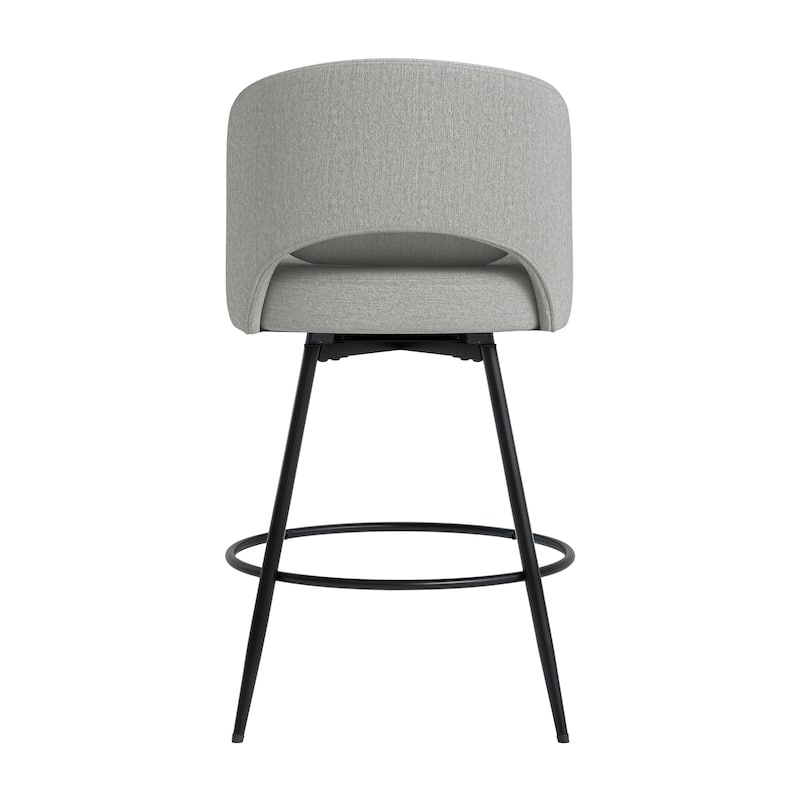 Swivel Bar Stools Set Of 2/3/4, Metal Bar Stools, Modern Upholstered Bar Stools For Kitchen Island - 20.3"W X 20.3"D X 39"H