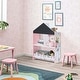 preview thumbnail 16 of 20, Children's Multi-Functional House Bookcase Toy Storage Bin Floor Cabinet with Blackboard