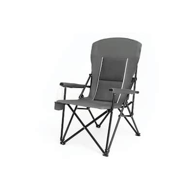 Portable Folding Lounge Chair with Cup Holder - Breathable & Durable