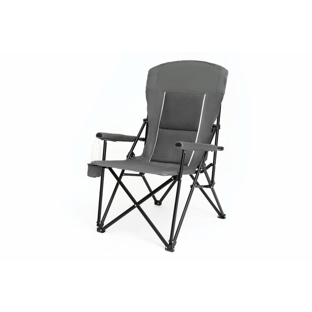Portable Folding Lounge Chair with Cup Holder - Breathable & Durable
