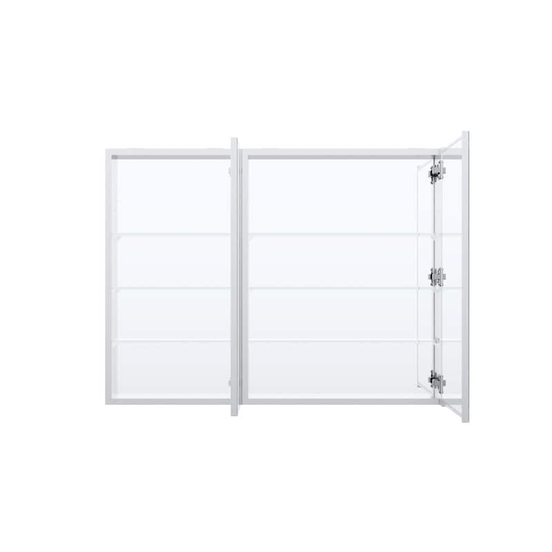 40''W X 30''H Recessed Or Surface Wall Mount Bathroom Medicine Cabinet With Adjustable Glass Shelves