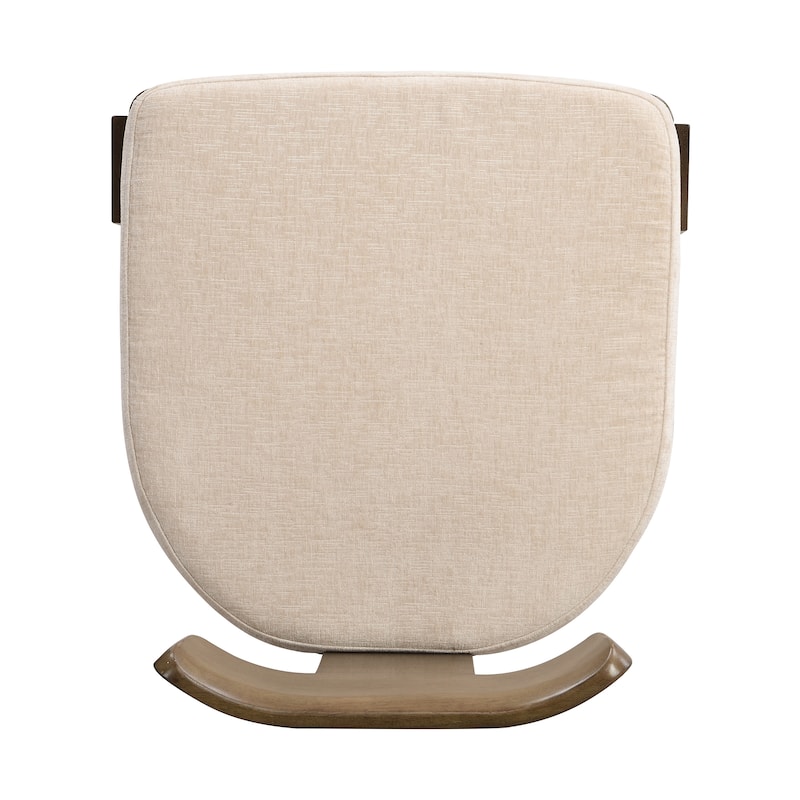Upholstered Dining Chairs Set of 2,Brown Solid Rubber Wood Legs, 330 LBS Weight Capacity