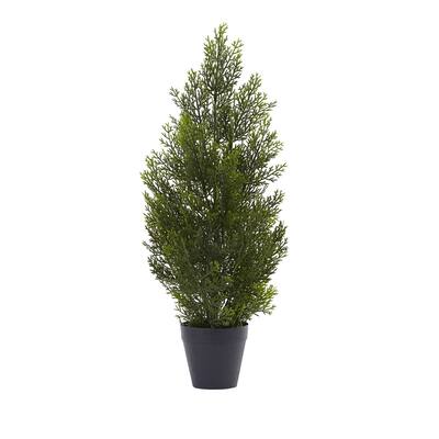 2Ft Mini Pine Tree - Lifelike Indoor Outdoor Decor - Small Artificial Evergreen Tree for Home Office - No Assembly - 2ft.
